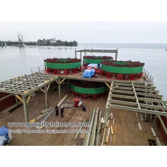 해저 주석 플레이서 광상 중력 선광 솔루션